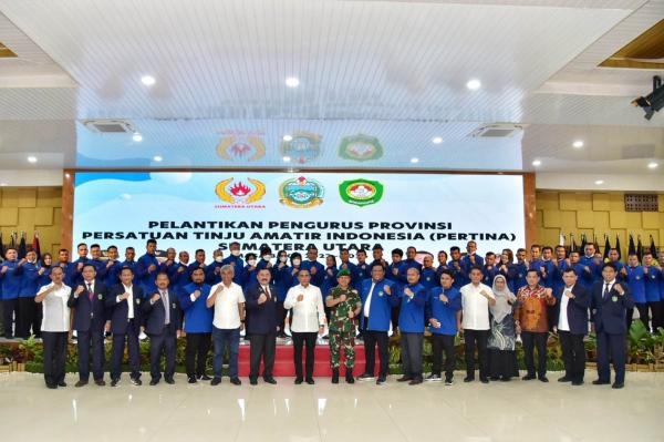 Pengprov Pertina Sumut Dilantik, Edy Rahmayadi Minta Tinju Sumbang Emas di PON 2024